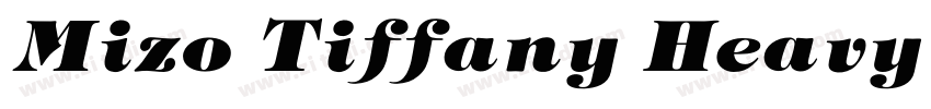 Mizo Tiffany Heavy H字体转换